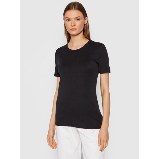 United Colors Of Benetton T-Shirt 3GA2E16A0 Czarny Regular Fit ze sklepu MODIVO w kategorii Bluzki damskie - zdjęcie 182755367