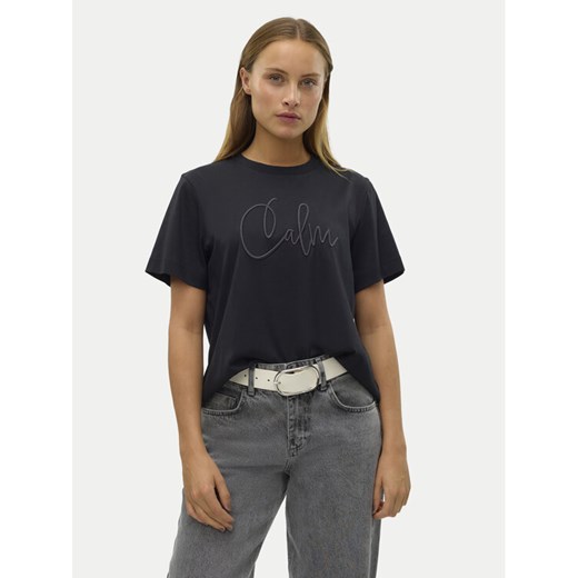 Vero Moda T-Shirt Fea 10321312 Czarny Loose Fit ze sklepu MODIVO w kategorii Bluzki damskie - zdjęcie 182755385
