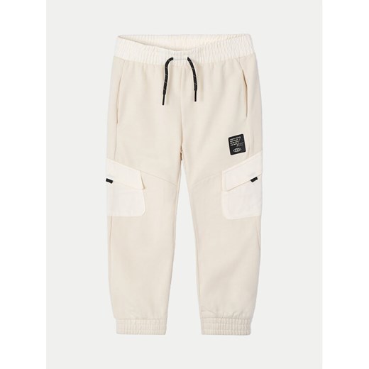 Mayoral Joggery 3570 Beżowy Regular Fit ze sklepu MODIVO w kategorii Spodnie chłopięce - zdjęcie 182755437