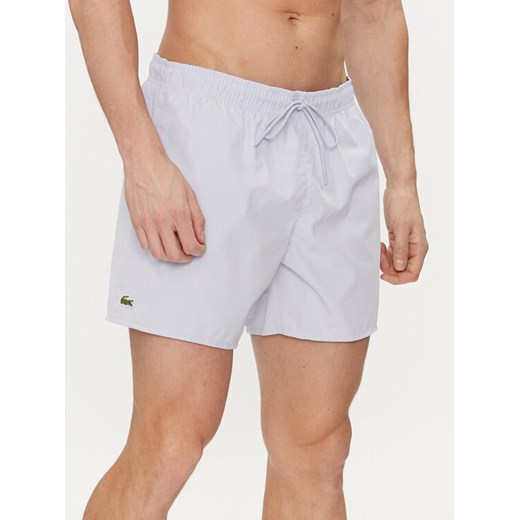 Lacoste Szorty kąpielowe MH6270 Niebieski Regular Fit ze sklepu MODIVO w kategorii Kąpielówki - zdjęcie 182755617