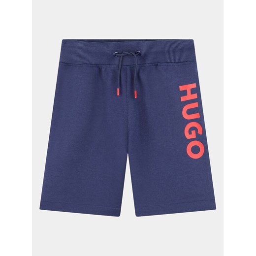 Hugo Szorty sportowe G00034 S Granatowy Regular Fit 10Y MODIVO