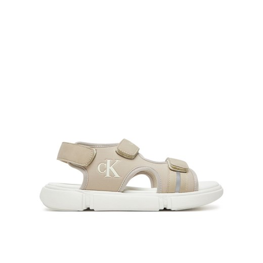 Calvin Klein Jeans Sandały V3B2-83024-1692 D Écru ze sklepu MODIVO w kategorii Sandały dziecięce - zdjęcie 182755656