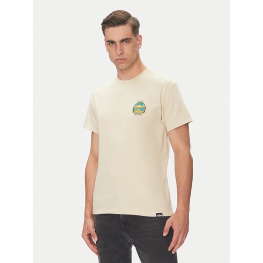 Etnies T-Shirt Camp Vibes 4130003782 Beżowy Regular Fit ze sklepu MODIVO w kategorii T-shirty męskie - zdjęcie 182755699