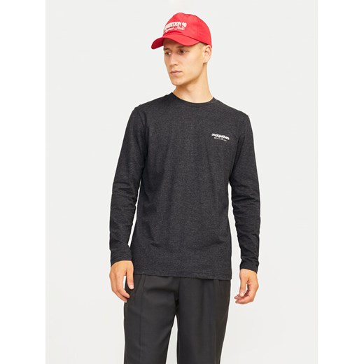 Jack&Jones Longsleeve Alvis 12259735 Czarny Standard Fit ze sklepu MODIVO w kategorii T-shirty męskie - zdjęcie 182755717