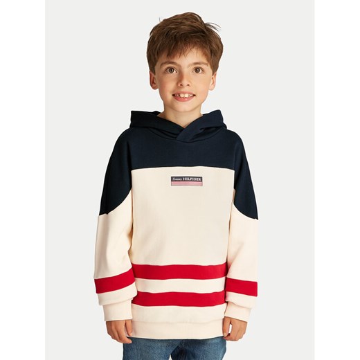 Tommy Hilfiger Bluza Monotype KB0KB09584 Beżowy Relaxed Fit ze sklepu MODIVO w kategorii Bluzy chłopięce - zdjęcie 182755788
