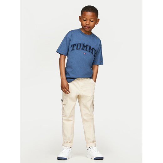 Tommy Hilfiger T-Shirt Varsity KB0KB08666 Niebieski Regular Fit ze sklepu MODIVO w kategorii T-shirty chłopięce - zdjęcie 182755837