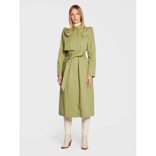 Ted Baker Trencz 261746 Zielony Regular Fit ze sklepu MODIVO w kategorii Płaszcze damskie - zdjęcie 182755858