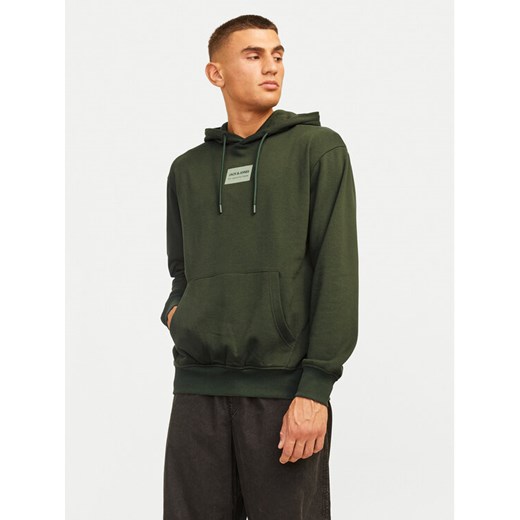 Jack&Jones Bluza Hakkai 12256841 Zielony Relaxed Fit ze sklepu MODIVO w kategorii Bluzy męskie - zdjęcie 182755927
