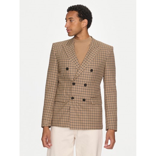 Hugo Marynarka Arti243F1X 50520356 Brązowy Extra Slim Fit ze sklepu MODIVO w kategorii Marynarki męskie - zdjęcie 182755965