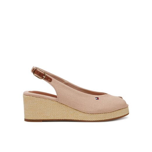 Tommy Hilfiger Espadryle Flag Mid Wedge Espad Slingback FW0FW08595 Różowy ze sklepu MODIVO w kategorii Espadryle damskie - zdjęcie 182756057
