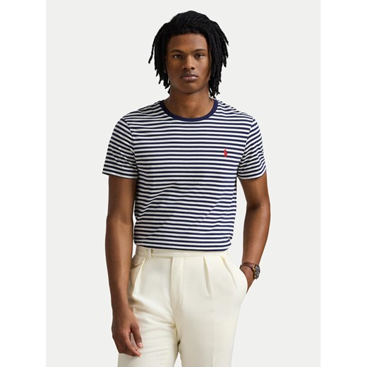 Polo Ralph Lauren T-Shirt 710956828001 Granatowy Custom Slim Fit ze sklepu MODIVO w kategorii T-shirty męskie - zdjęcie 182756069