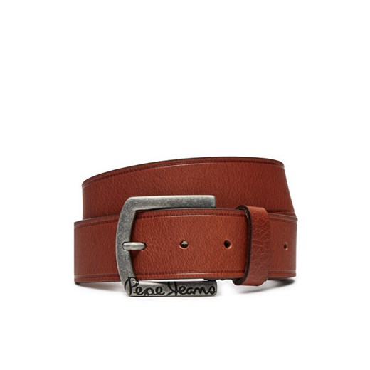 Pepe Jeans Pasek Męski Moss PM021026 Brązowy ze sklepu MODIVO w kategorii Paski męskie - zdjęcie 182756086