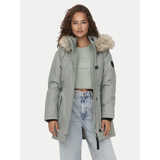 ONLY Parka Iris 15304625 Zielony Regular Fit ze sklepu MODIVO w kategorii Parki damskie - zdjęcie 182756087