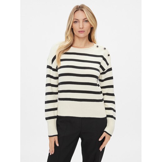 Vila Sweter 14092999 Écru Regular Fit ze sklepu MODIVO w kategorii Swetry damskie - zdjęcie 182756096