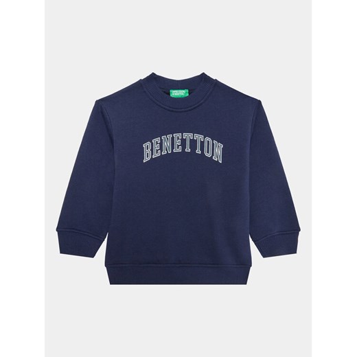 United Colors Of Benetton Bluza 3J70G10A7 Granatowy Regular Fit United Colors Of Benetton 116 MODIVO