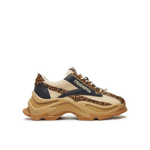 Steve Madden Sneakersy Zoomz-L SM11003503 Brązowy ze sklepu MODIVO w kategorii Buty sportowe damskie - zdjęcie 182756155