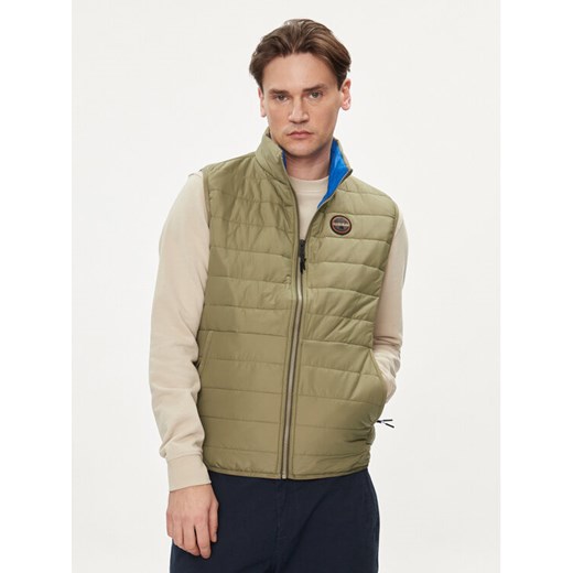 Napapijri Kamizelka Acalmar NP0A4H8G Zielony Regular Fit ze sklepu MODIVO w kategorii Kamizelki męskie - zdjęcie 182756198