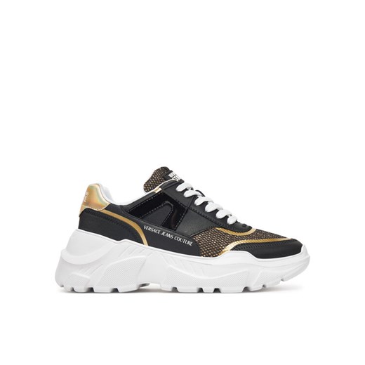 Versace Jeans Couture Sneakersy 78VA3SC4 Czarny ze sklepu MODIVO w kategorii Buty sportowe damskie - zdjęcie 182756229