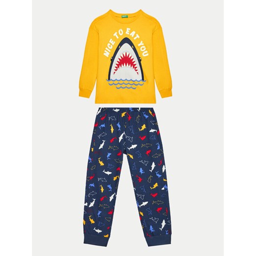 United Colors Of Benetton Piżama 3VR50P07J Kolorowy Regular Fit ze sklepu MODIVO w kategorii Piżamy dziecięce - zdjęcie 182756269