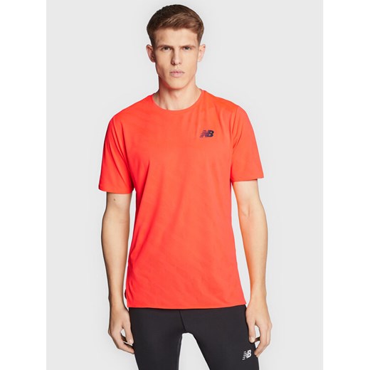 New Balance Koszulka techniczna Speed Jacquard MT23281 Pomarańczowy Athletic Fit ze sklepu MODIVO w kategorii T-shirty męskie - zdjęcie 182756277