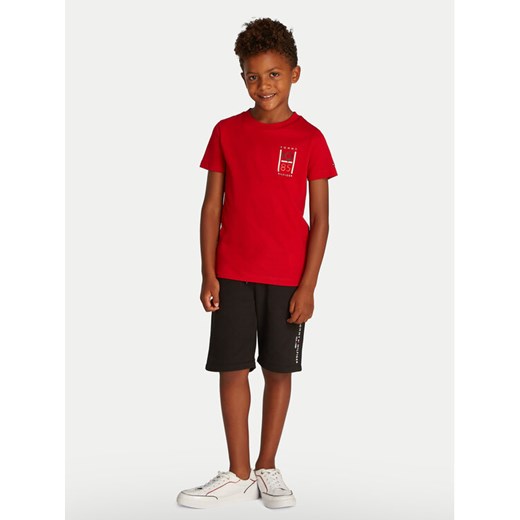 Tommy Hilfiger T-Shirt KB0KB09536 S Czerwony Regular Fit Tommy Hilfiger 6Y MODIVO