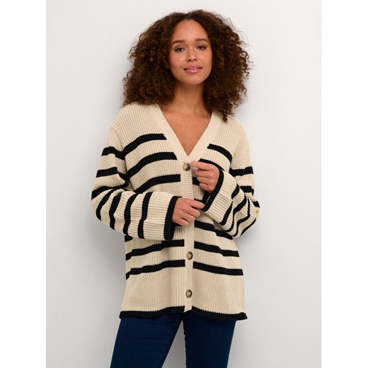 Kaffe Kardigan Cilla 10507575 Beżowy Loose Fit ze sklepu MODIVO w kategorii Swetry damskie - zdjęcie 182756357