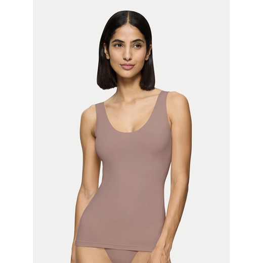 Triumph Bielizna modelująca górna Make-Up Illusion 10222371 Brązowy ze sklepu MODIVO w kategorii Bielizna wyszczuplająca - zdjęcie 182756375