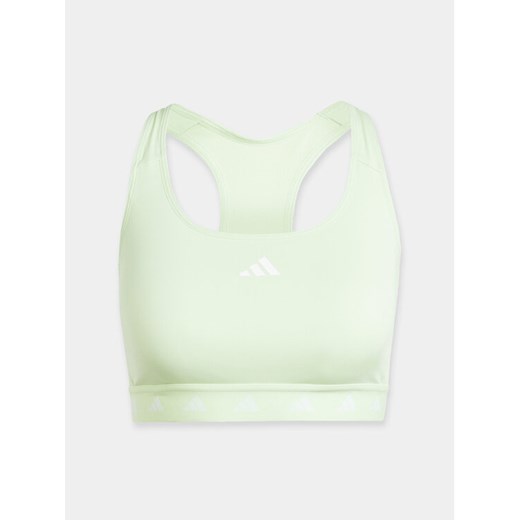 adidas Biustonosz sportowy Powerreact Training IT6640 Zielony ze sklepu MODIVO w kategorii Biustonosze - zdjęcie 182756478