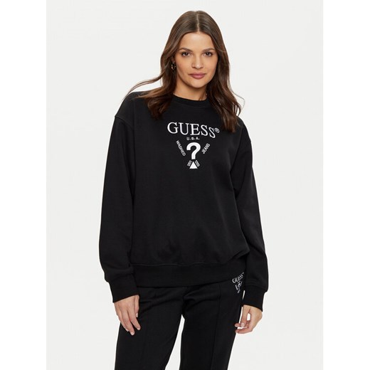 Guess Bluza V5RQ12 KC3D2 Czarny Regular Fit ze sklepu MODIVO w kategorii Bluzy damskie - zdjęcie 182756505