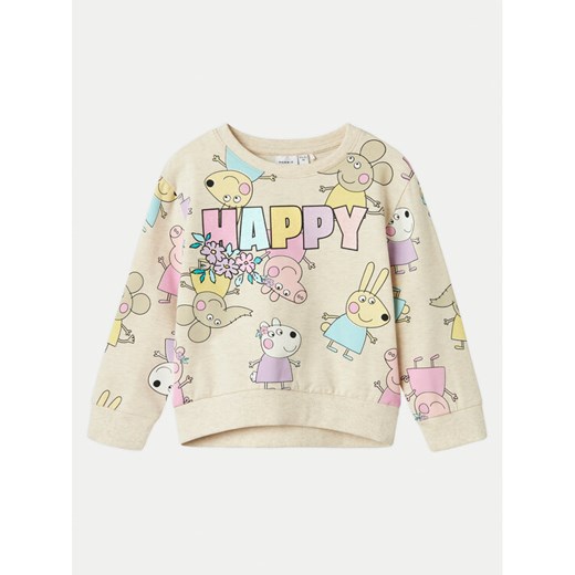 NAME IT Bluza Fira Peppa 13240631 Beżowy Regular Fit ze sklepu MODIVO w kategorii Bluzy dziewczęce - zdjęcie 182756529