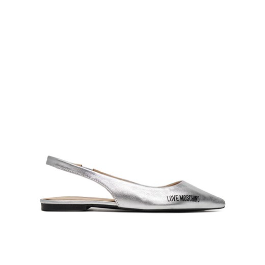 LOVE MOSCHINO Sandały JA11021G1MIF0902 Srebrny ze sklepu MODIVO w kategorii Balerinki - zdjęcie 182756637