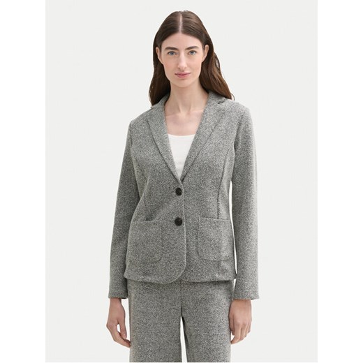 Tom Tailor Marynarka 1043871 Szary Regular Fit ze sklepu MODIVO w kategorii Marynarki damskie - zdjęcie 182756666