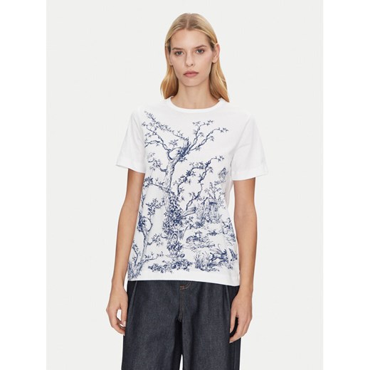 Munthe T-Shirt Fedelio 251110025160 Biały Regular Fit ze sklepu MODIVO w kategorii Bluzki damskie - zdjęcie 182756699