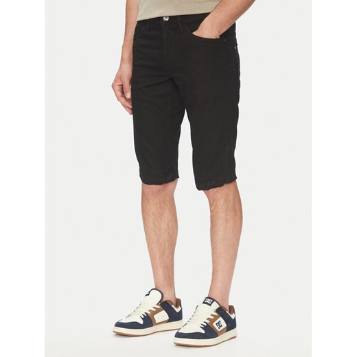 INDICODE Szorty jeansowe Kem 70-172 Czarny Slim Fit ze sklepu MODIVO w kategorii Spodenki męskie - zdjęcie 182756716
