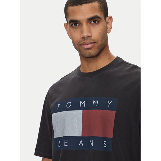 Tommy Jeans T-Shirt Big Flag DM0DM18547 Czarny Oversize Tommy Jeans XL MODIVO