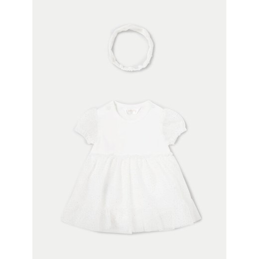 Mayoral Sukienka elegancka 1629 Écru Regular Fit ze sklepu MODIVO w kategorii Sukienki niemowlęce - zdjęcie 182756765