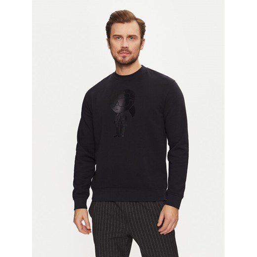 KARL LAGERFELD Bluza 705033 544910 Granatowy Regular Fit ze sklepu MODIVO w kategorii Bluzy męskie - zdjęcie 182756785