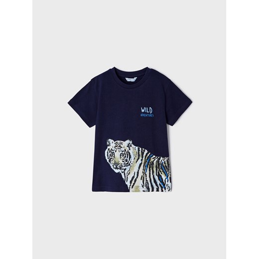 Mayoral T-Shirt 3007 Granatowy Regular Fit ze sklepu MODIVO w kategorii T-shirty chłopięce - zdjęcie 182756868