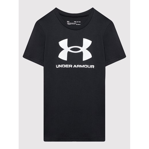Under Armour T-Shirt Ua Sportstyle Logo 1363282 Czarny Loose Fit ze sklepu MODIVO w kategorii T-shirty chłopięce - zdjęcie 182756936