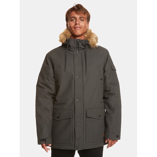 Quiksilver Kurtka zimowa Long Trip Jckt EQYJK03988 Szary Regular Fit ze sklepu MODIVO w kategorii Kurtki męskie - zdjęcie 182756968