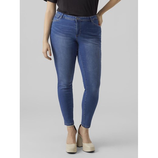Vero Moda Curve Jeansy Fanya 10287061 Niebieski Slim Fit ze sklepu MODIVO w kategorii Jeansy damskie - zdjęcie 182757017