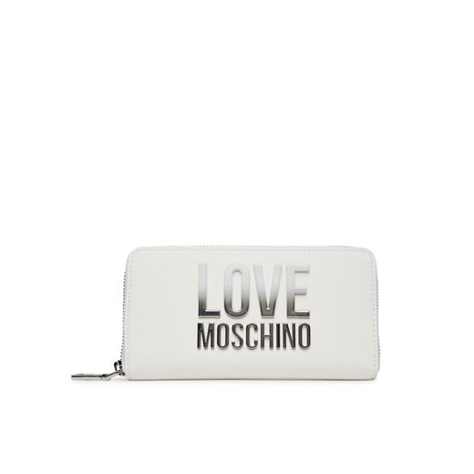 LOVE MOSCHINO Duży Portfel Damski JC5730PP0MKD0100 Biały ze sklepu MODIVO w kategorii Portfele damskie - zdjęcie 182757039
