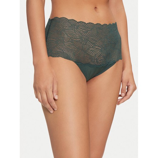 Chantelle Figi klasyczne z wysokim stanem Soft Stretch C11G80 Zielony ze sklepu MODIVO w kategorii Majtki damskie - zdjęcie 182757205