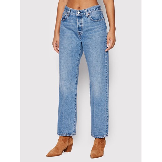 Levi's® Jeansy 501® A1959-0005 Niebieski Relaxed Fit ze sklepu MODIVO w kategorii Jeansy damskie - zdjęcie 182757216