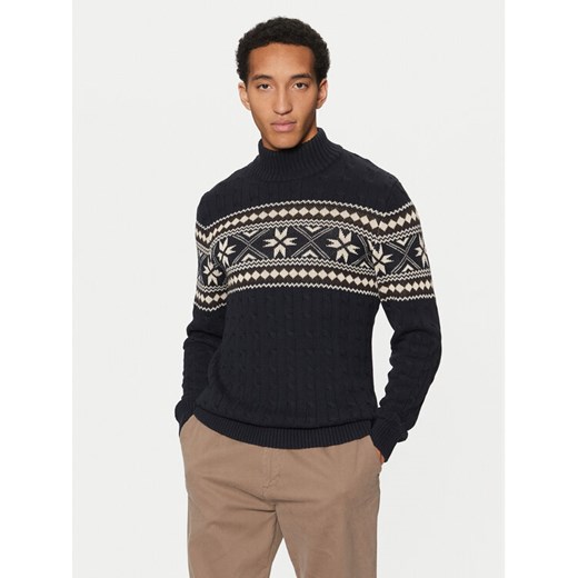 Selected Homme Golf Flake 16081554 Granatowy Regular Fit ze sklepu MODIVO w kategorii Swetry męskie - zdjęcie 182757298