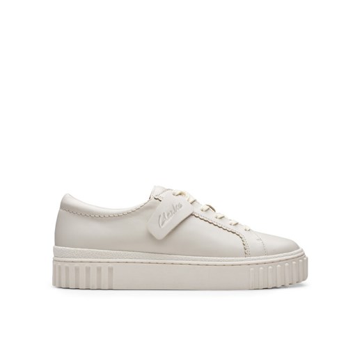 Clarks Sneakersy Mayhill Walk 26177817 Biały ze sklepu MODIVO w kategorii Buty sportowe damskie - zdjęcie 182757349