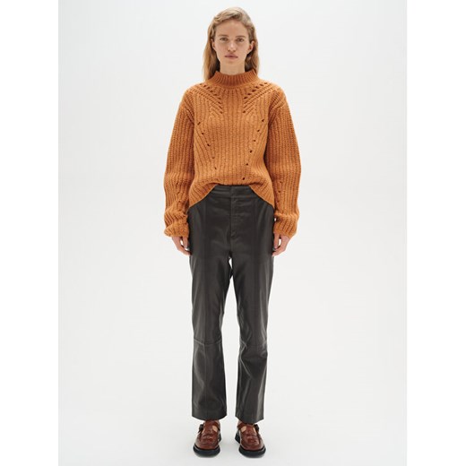 InWear Spodnie skórzane Wrylieiw 30108741 Czarny Regular Fit ze sklepu MODIVO w kategorii Spodnie damskie - zdjęcie 182757399
