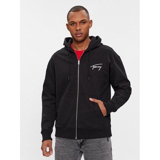 Tommy Jeans Bluza Signature DM0DM18402 Czarny Relaxed Fit ze sklepu MODIVO w kategorii Bluzy męskie - zdjęcie 182757485
