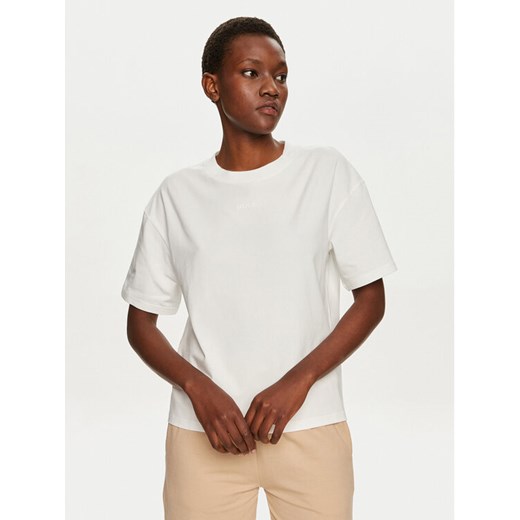 Hugo T-Shirt 50490593 Beżowy Relaxed Fit ze sklepu MODIVO w kategorii Bluzki damskie - zdjęcie 182757508