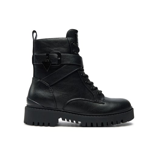 Guess Trapery Olsy FLFOLS ELE10 Czarny ze sklepu MODIVO w kategorii Workery damskie - zdjęcie 182757587
